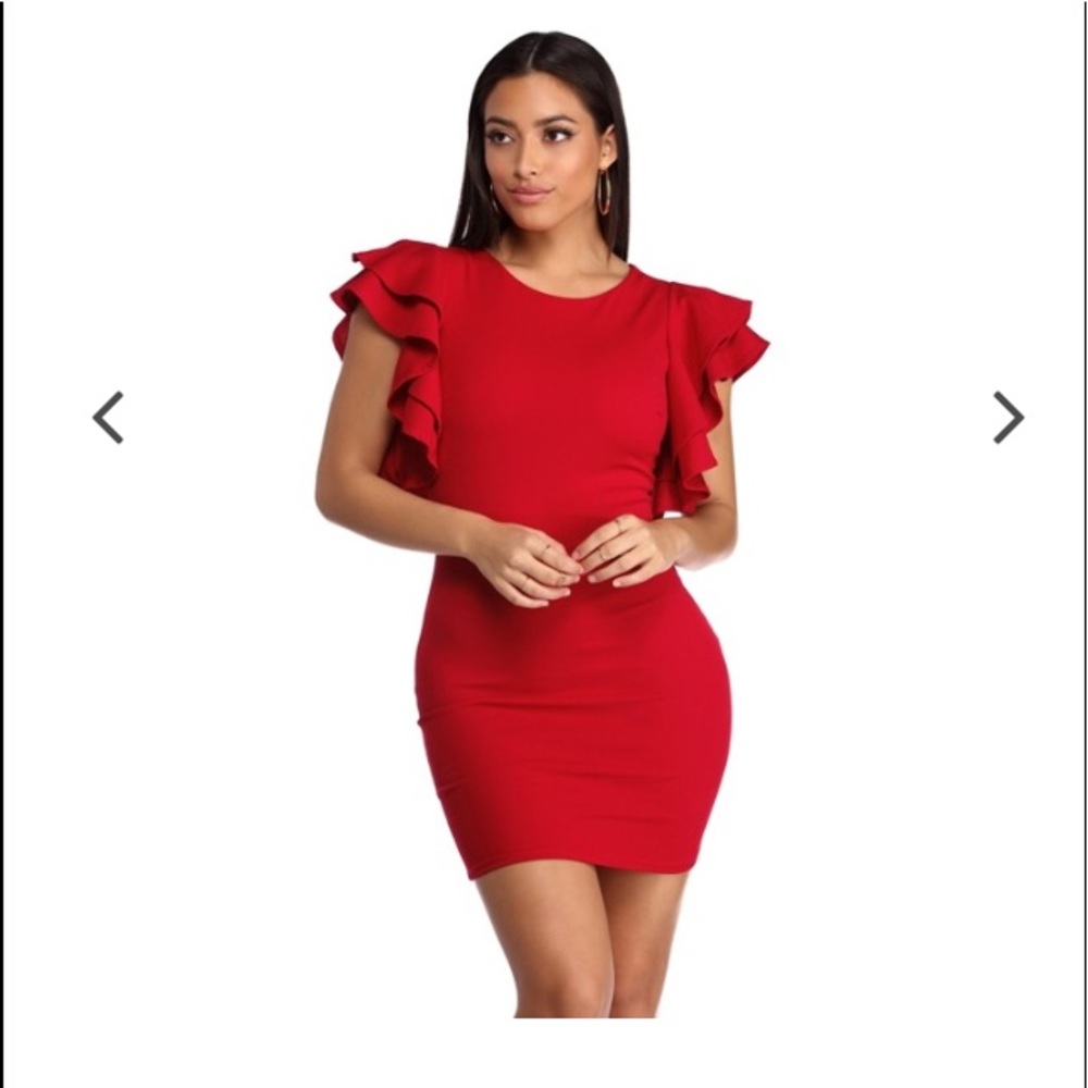 Windsor Red Mini Cocktail Dress